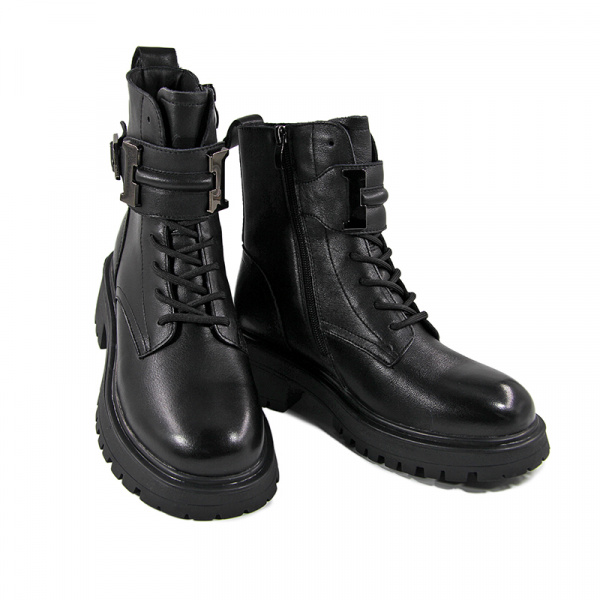 Ботинки женские демис <A1166-1Z  ч/к>