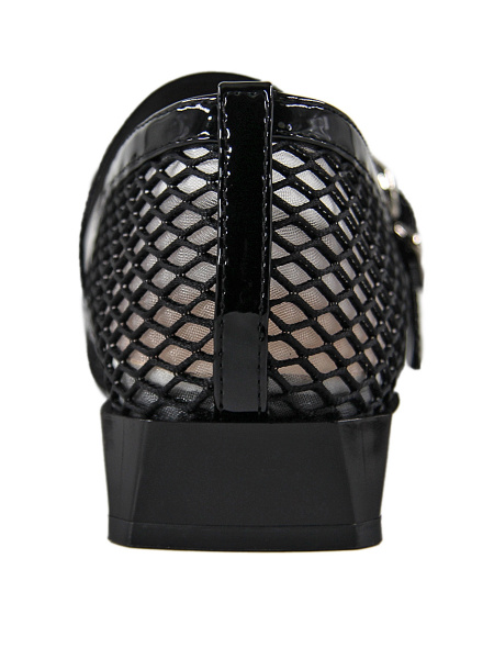 Туфли женские лето <SJ1373-09-1 черный/тек>