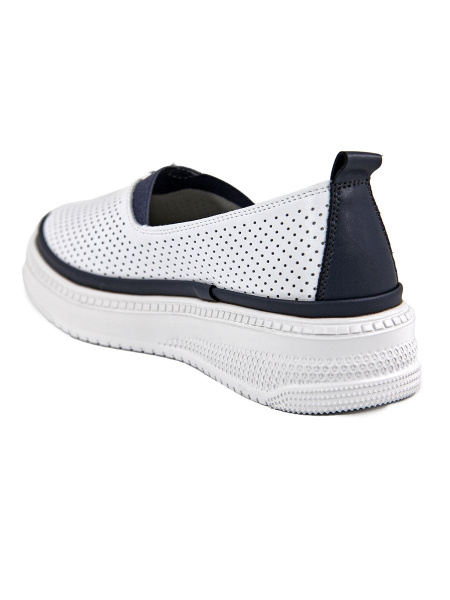 Слипоны женские лето <K241-EH-03-B бел+син/к>