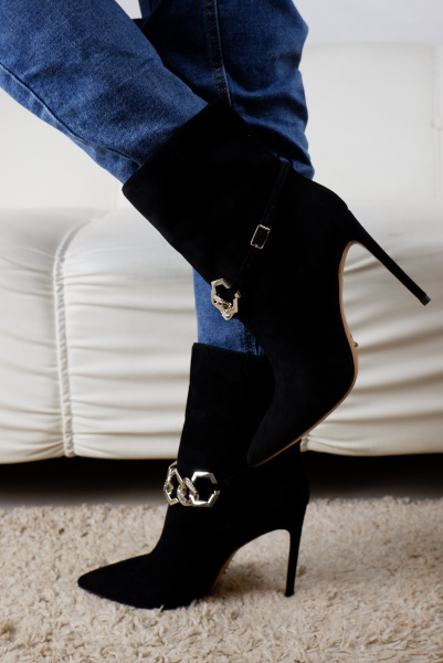 Ботильоны женские демис <HS6188K-6R-1 ч/з>