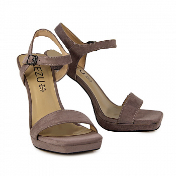 Босоножки женские <F1938-21473-1= серо-роз/т>