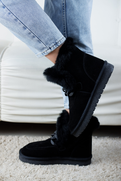 Угги женские зимние <OAR-ZM-3089= чер/з>