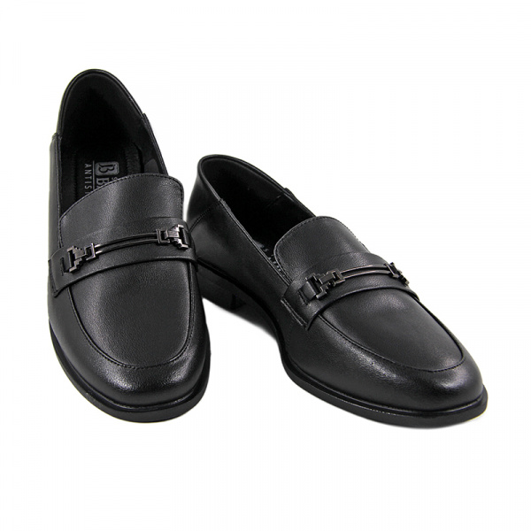 Лоферы женские <GC114-010 ч/к>