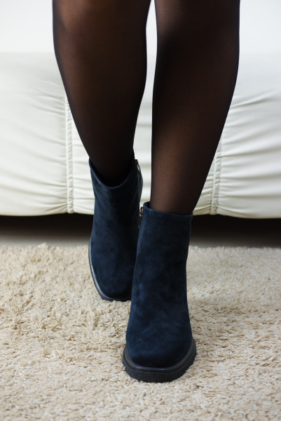 Ботинки женские зимние <H87002-8-Z8M син/з>