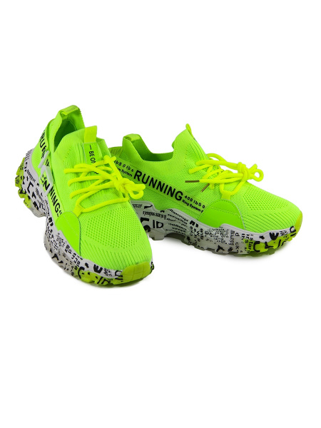 Кроссовки женские лето <AG090-011 зел/тек>