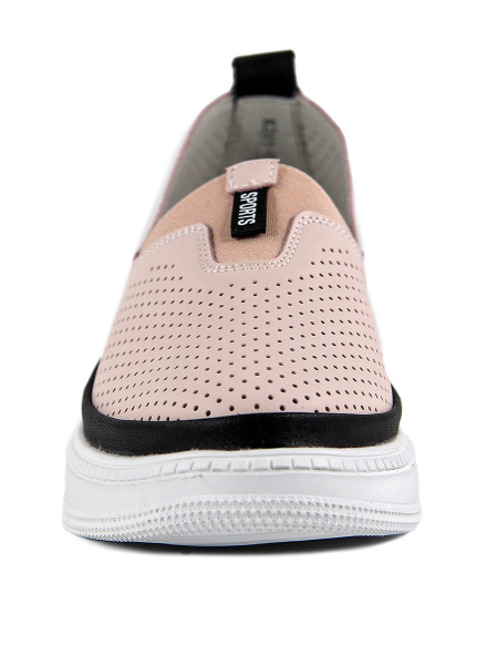 Слипоны женские лето <K241-EH-03-R роз+ч/к>