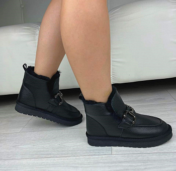 Угги женские зимние <K-ZZM-F91805-1T= чер/к>