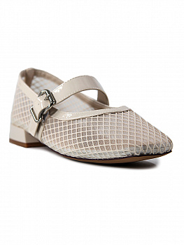 Туфли женские лето <SJ1373-09-3 бежевый/тек>