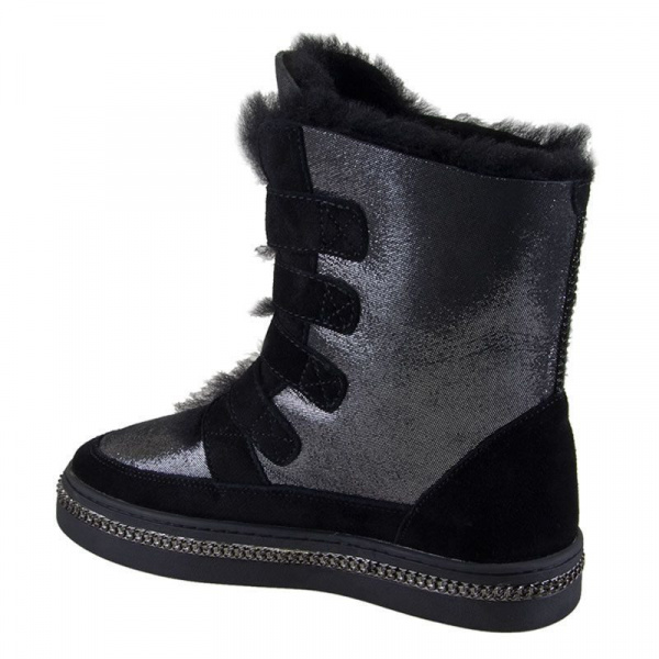 Ботинки женские зимние <DF3210-1-2QM сереб/з>