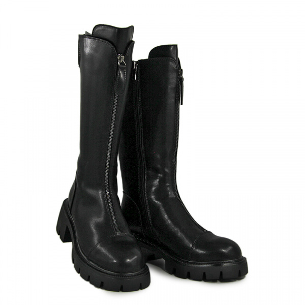 Сапоги женские зимние <22C9-95-101BZ= черный/к>