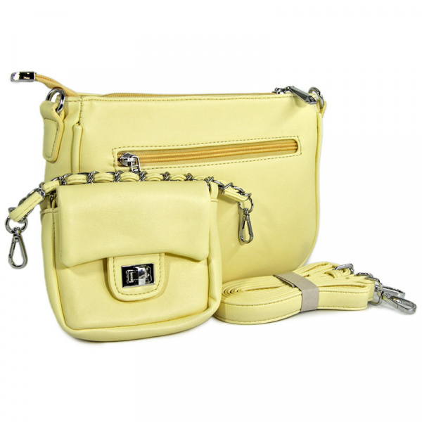 Сумка женская лето  <P2671-2 желтый/эко к>