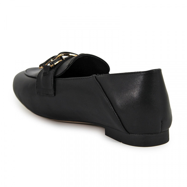 Лоферы женские <04-6-H= черный/к>