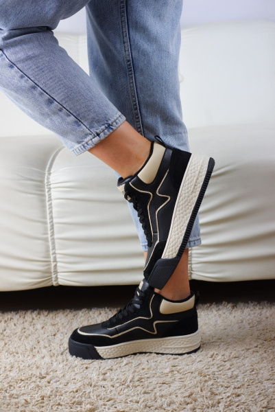 Кеды женские демис <01H-A1142= ч/з+к>