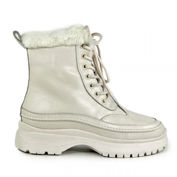 Ботинки женские зимние <6835-2ZM= беж/эко к>
