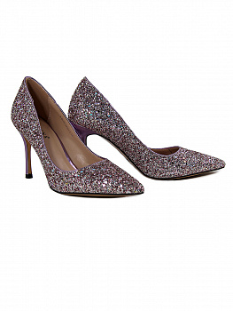 Туфли женские <P-D1103-K4304-1 фиол/эко>