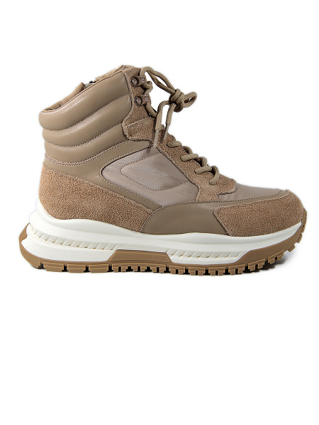 Кроссовки женские зимние <SZ23715KPM беж/з+к+т>