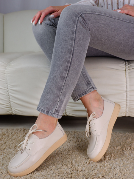 Полуботинки женские лето <GC027-012 беж/к>