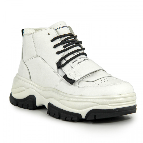 Кеды женские демис <8886-33= бел+чер/к>