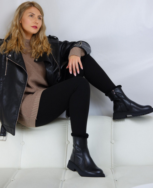 Ботинки женские зимние <22W25-41-101Z ч/к>