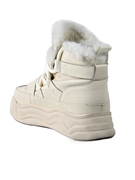 Ботинки женские зимние <589081-1-2YM беж/к>