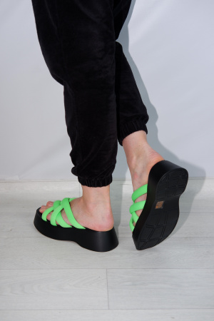 Сабо женские <AS6256-3= зеленый/к>