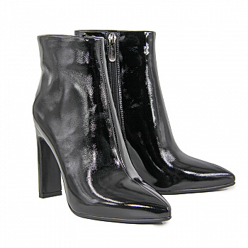 Ботильоны женские демис <AY290-E2-S1010= ч/нат лак>