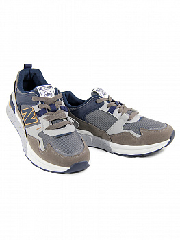 Кроссовки женские <AA116-010 син+серы/эко+т>