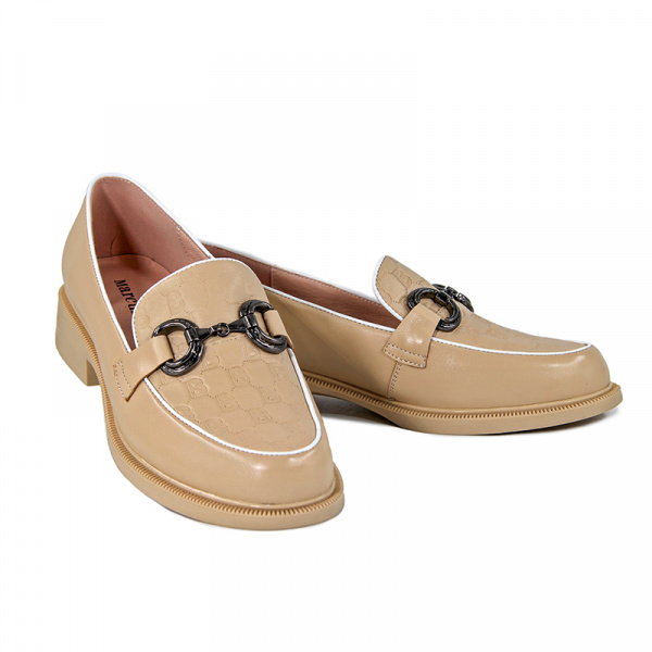 Лоферы женские <D9549-L822C= беж/к>