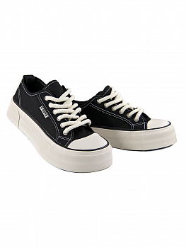 Кеды женские лето <67-086 чер/тек>