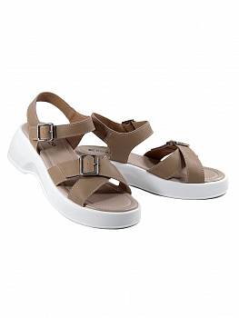 Сандалии женские <K241-SN-01-D темно-беж/к>