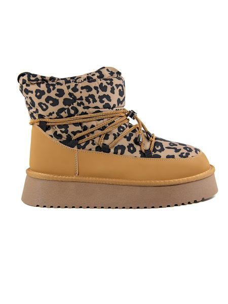 Дутыши женские зимние <LF80562-3 рыж/тек>