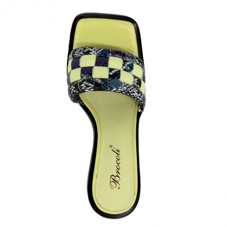 Сабо женские <A1490-50L-N428B=жел+фио/к>