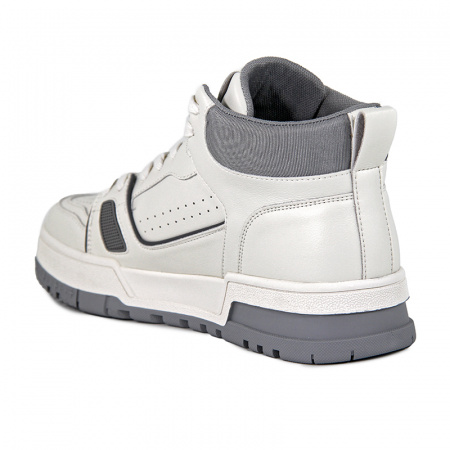 Кеды женские демис <C2766-5= бел+серы/эко к>