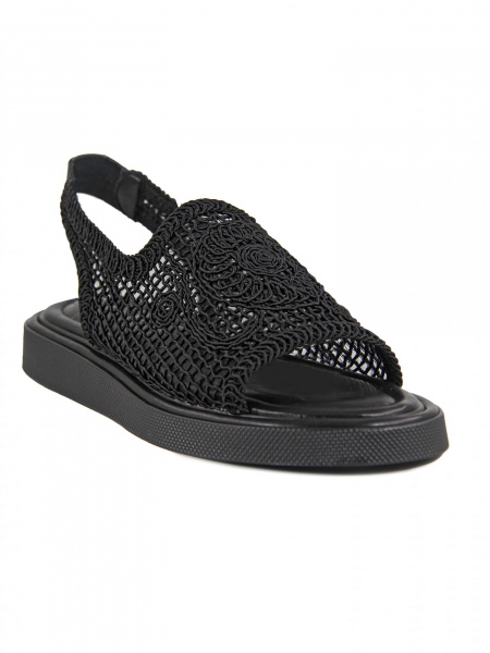 Сандалии женские <NJ-012-black черный/тек>