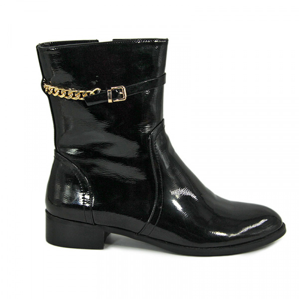 Ботинки женские демис <113-01-IG-01-PB чер/иск л>