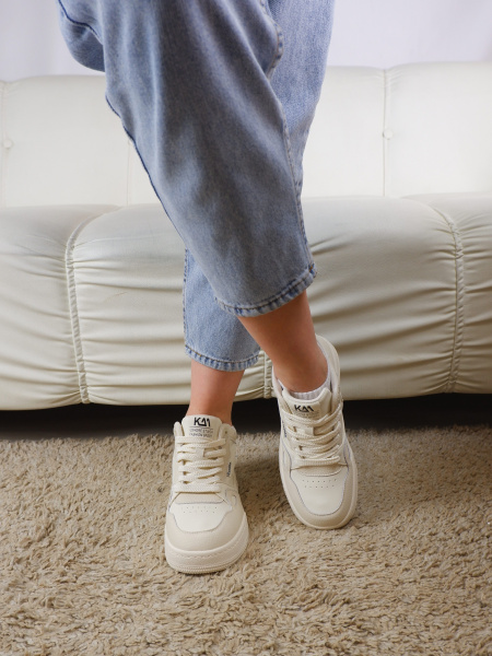 Кеды женские демис <B26186M беж/к>