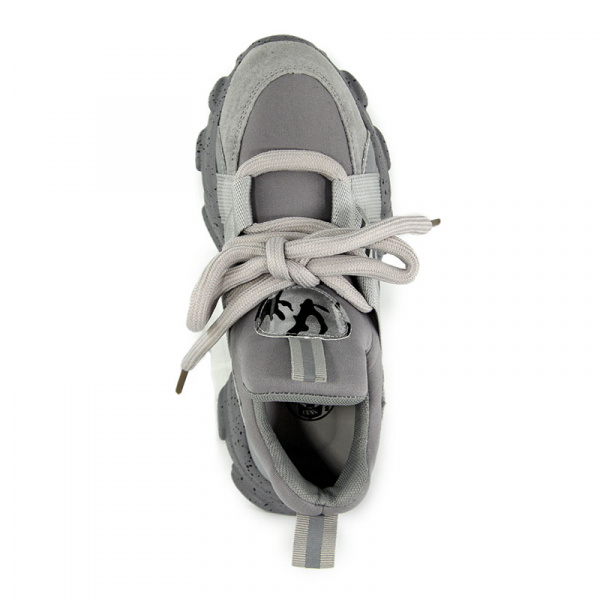 Кроссовки женские <2039-3-1= серы/к+з+т>