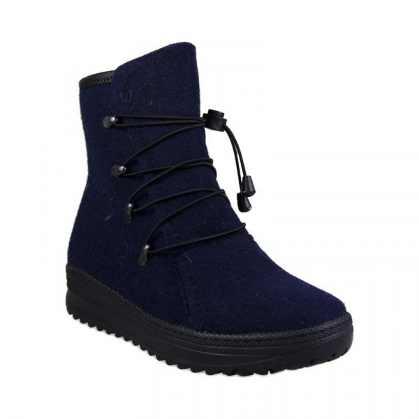 Ботинки женские зимние <801-25-05-59 син/тек>