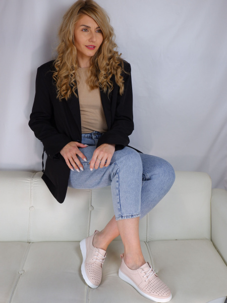 Полуботинки женские лето <FP094-010 роз/к>