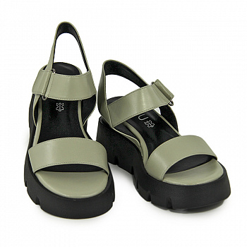 Сандалии женские <W2418-H575-3= зел/эко>