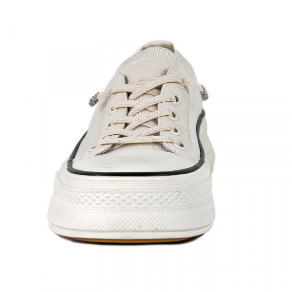 Кеды женские лето <SZ226-057BEP/8= беж/тек>