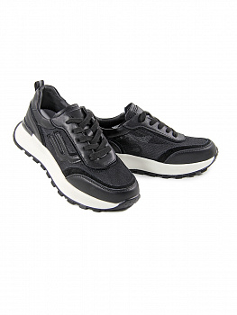 Кроссовки женские лето <523-22031-1 ч/к+з+т>