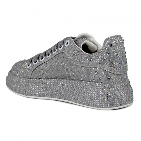 Кроссовки женские <RZ-D1022-1= серебро/тек>