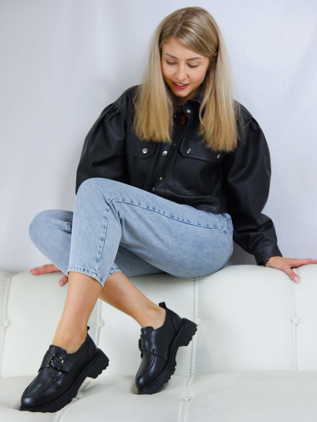 Полуботинки женские <GH226-052  ч/к>