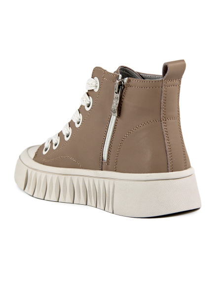 Кеды женские <K241-PZ-01-D темно-беж/к>