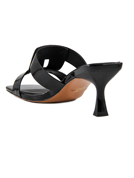 Сабо женские <L5571-5-1 черный/иск к>