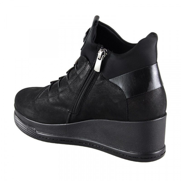 Сникерсы женские демис <P022203 чер/з>