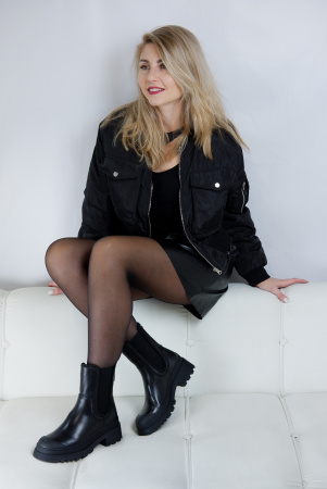 Ботинки женские демис <A1020-1 ч/к>