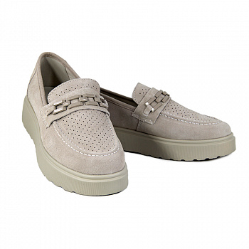 Слипоны женские <PDXL160-2 беж/з>