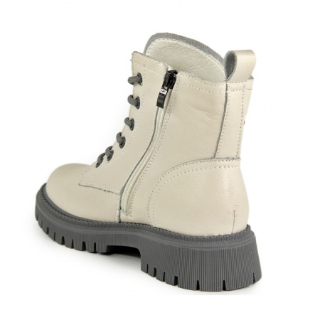 Ботинки женские демис <LS1110= беж+серы/к>